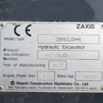 Isuzu 6WG1 DPF engine tag