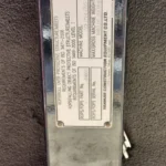 Yanmar V4 dpf nameplate