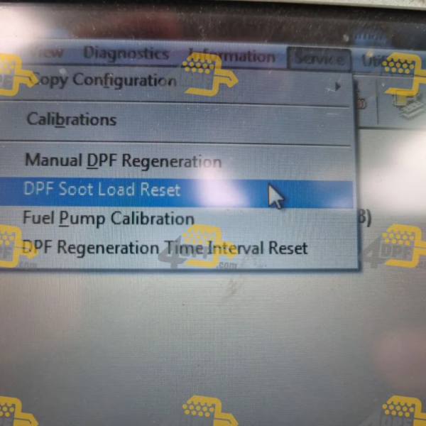DPF Soot Load Reset