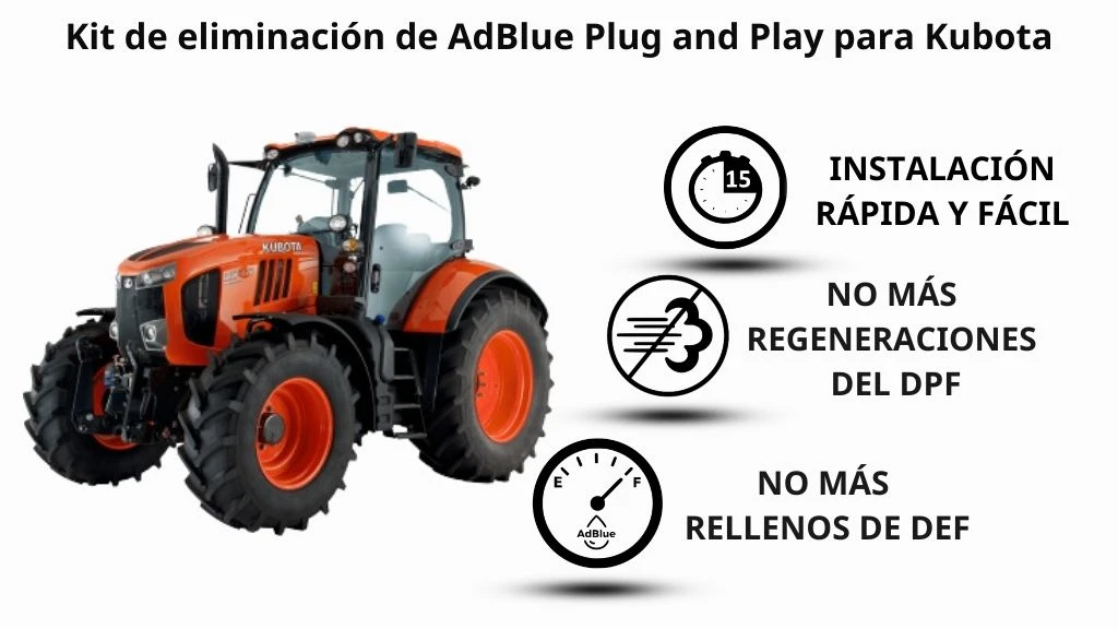 Kit de Eliminación DPF DEF Kubota M5-111