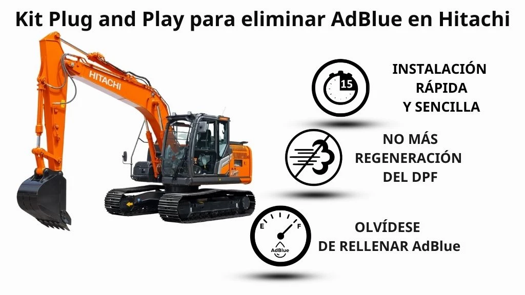 Eliminación de DPF para Hitachi Isuzu