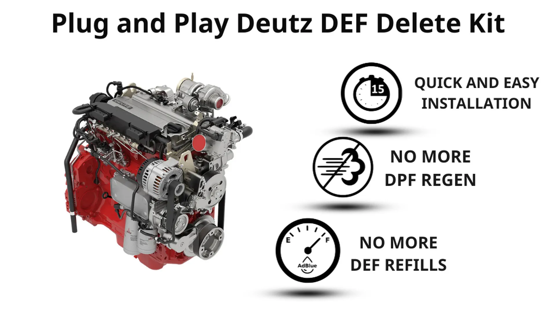 4DPF Innovative Deutz DPF Delete & DEF Delete Kit