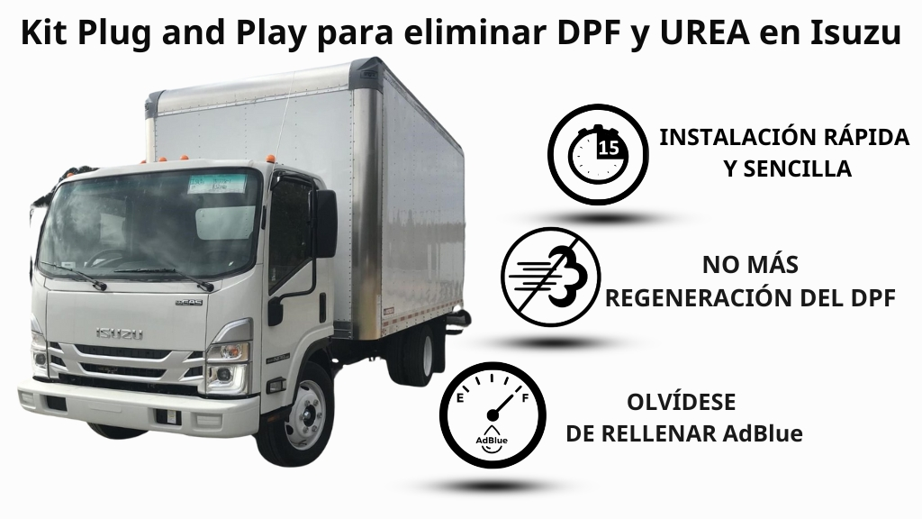 Kit eliminación DEF Isuzu NQR eliminación DPF