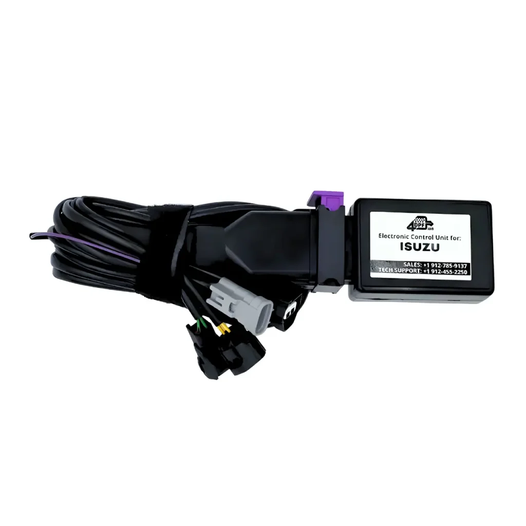 Isuzu DPF emulator with plug and play connectors