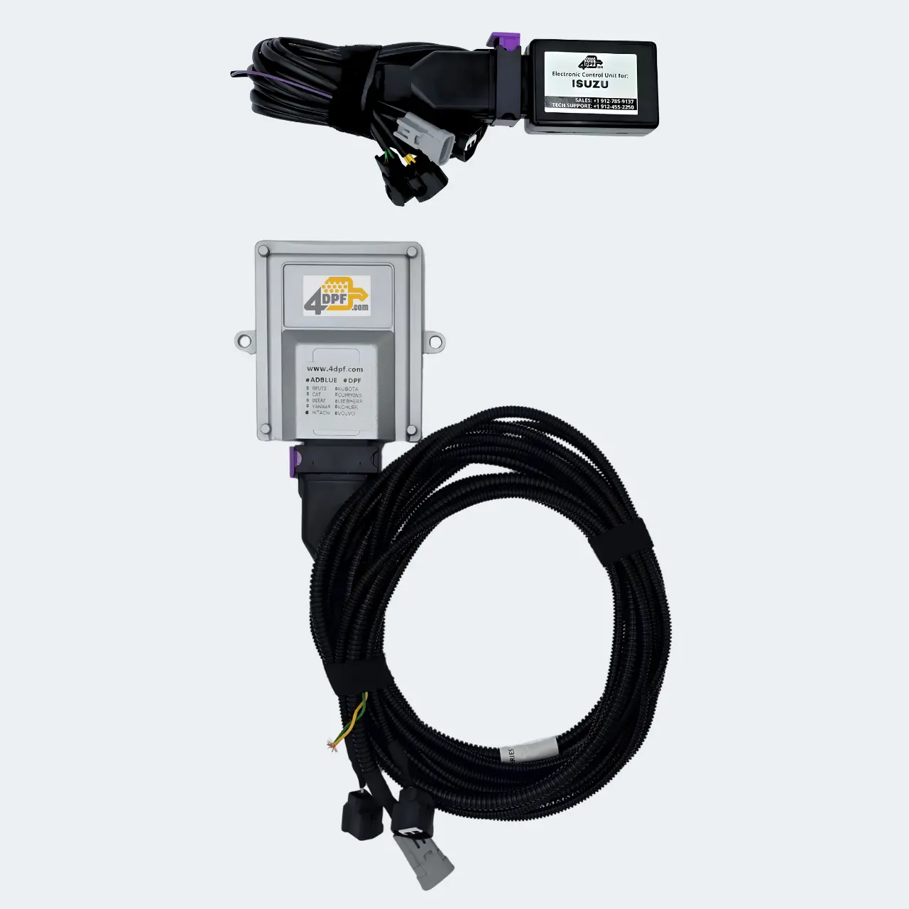 Isuzu NPR Delete Kit wiring harness with plug and play connectors