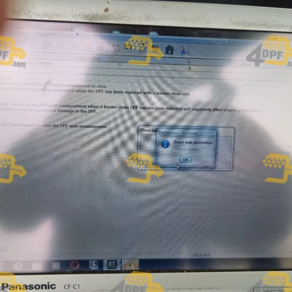 Caterpillar DPF software delete