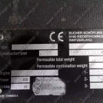 sistema SCR Mercedes en maquinaria Bucher