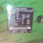 John Deere 6155M Motortypenschild