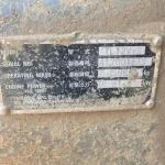 placa identificación motor Kubota en Takeuchi TL12V2
