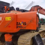 pelle Hitachi 210LC machine chantier moteur diesel