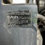 Kubota V3800 engine emission control information tag on SVL95-2