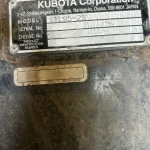 Kubota SVL95-2S machine identification plate